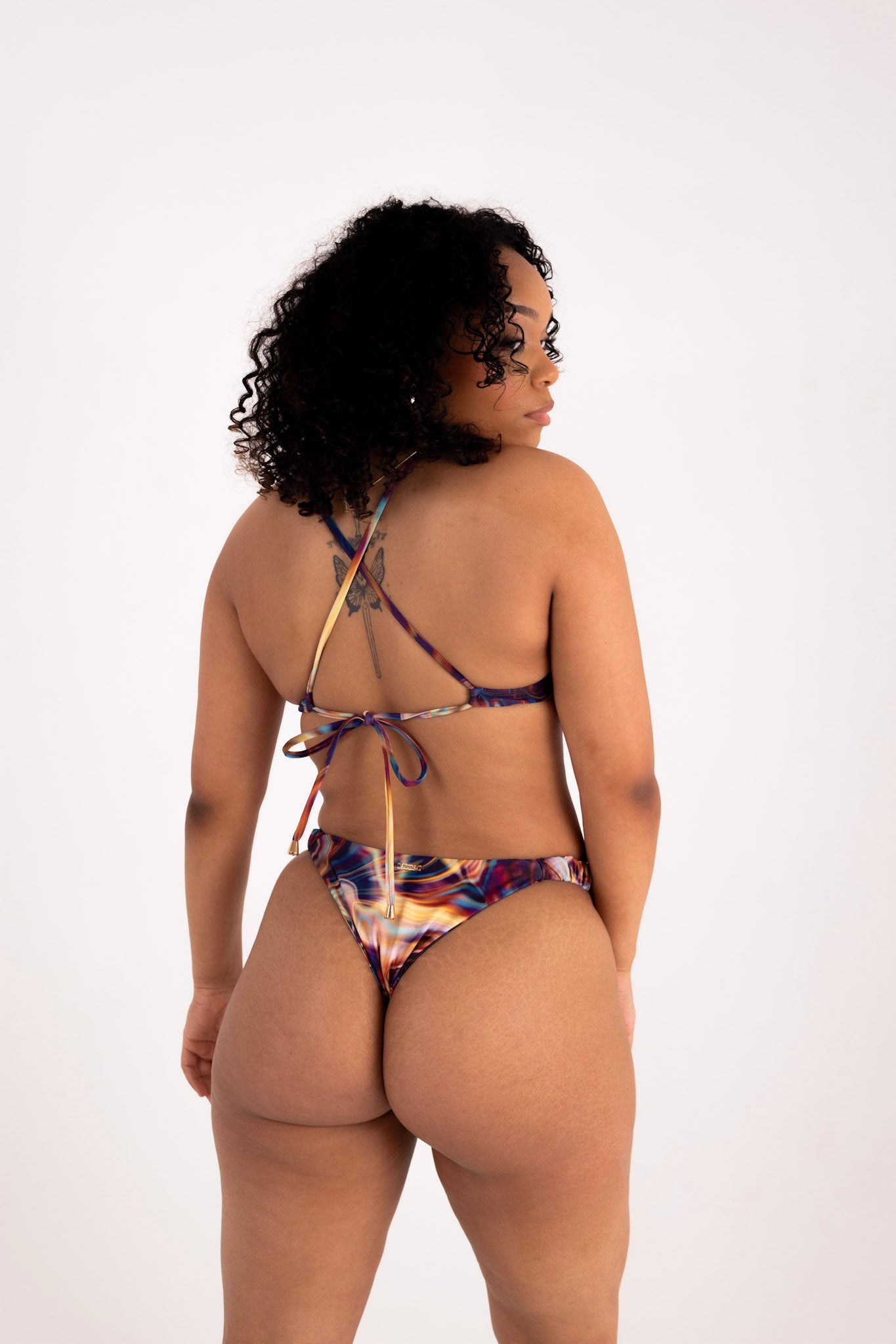 Ruched bottoms - twilight print