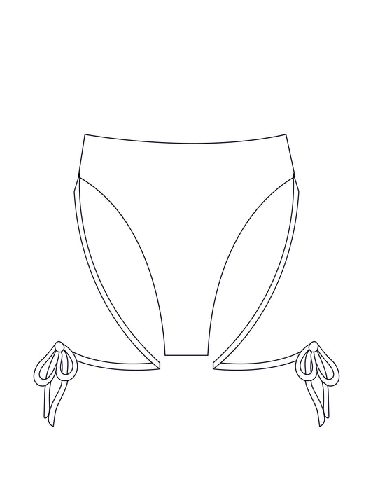 Custom tie leg bikini bottoms