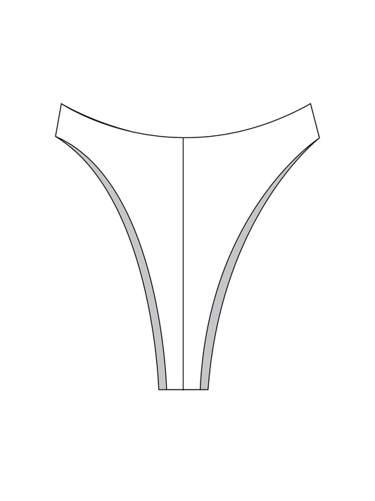 Custom half and half bikini bottoms