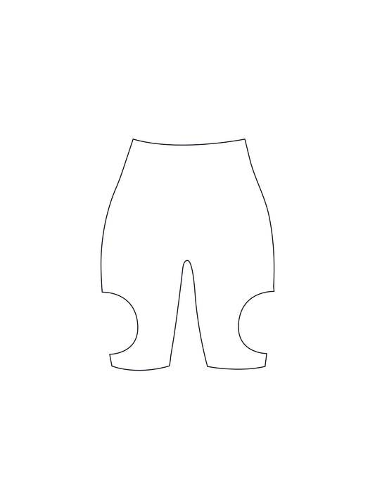 Custom cut out cycling shorts