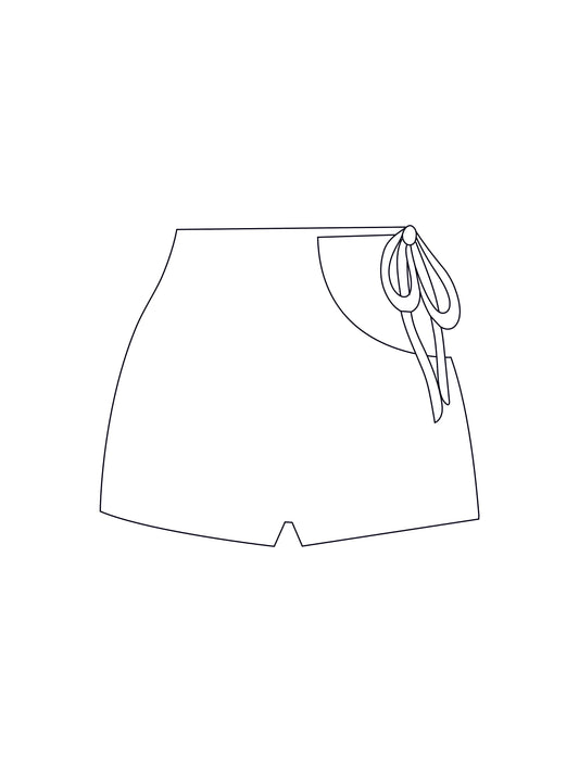 Custom single tie side short shorts (inc mesh options)